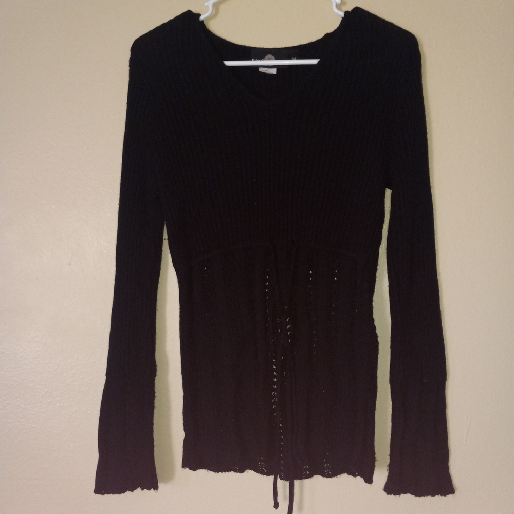 Sexy Black Knit Women's Sweater Women's